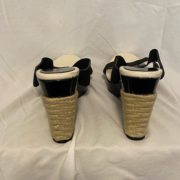 ANN MARINO Wedge Sandals Like New!! Worn once. - Picture 5 of 8